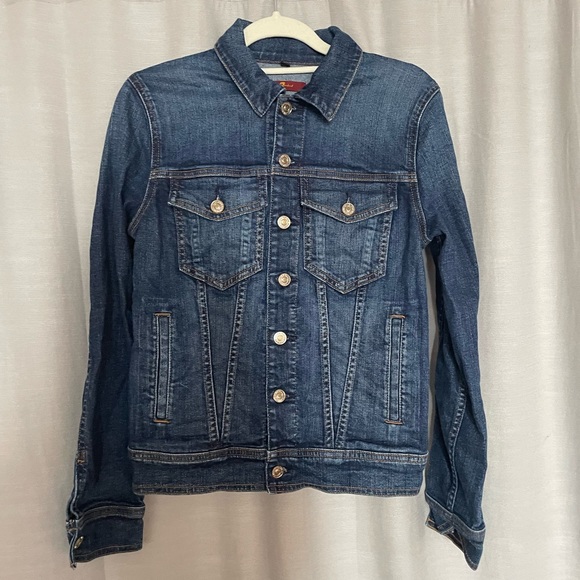 7 for All Mankind Denim Jacket, Classic Denim Jacket, XS - Picture 2 of 6